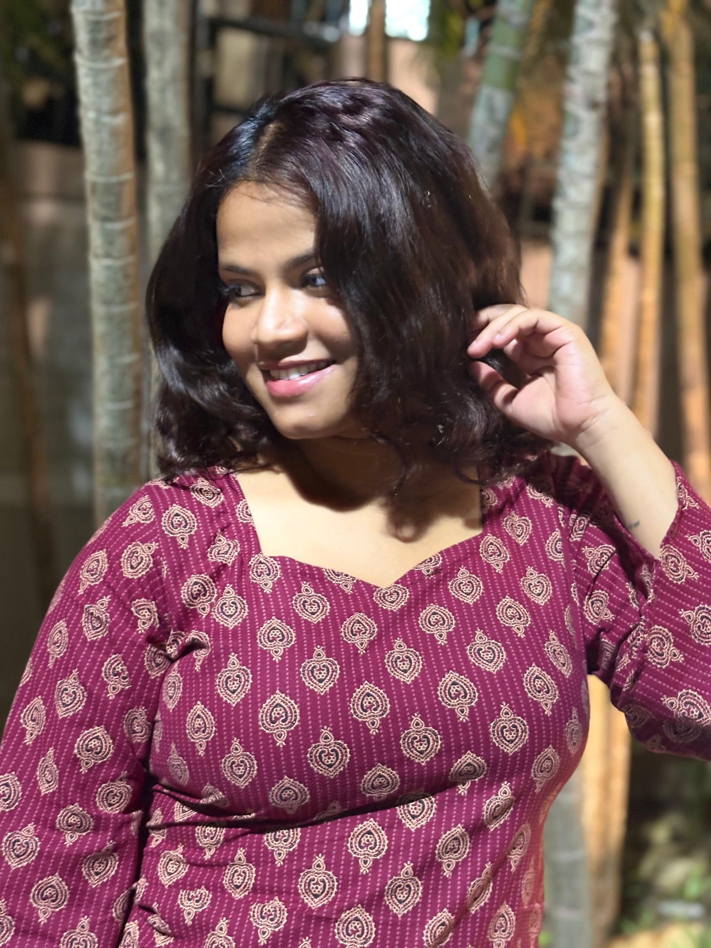 LAAL ISHQ BELL SLEEVES KURTI