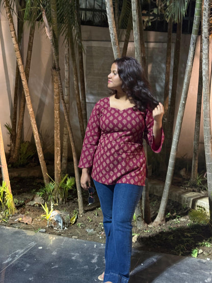 LAAL ISHQ BELL SLEEVES KURTI